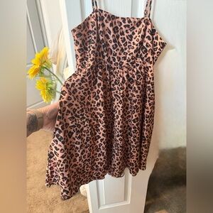 Leopard Print Spaghetti Strap Romper